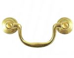 Solid Polished Brass Cupboard / Drawer Drop handle (B2637)